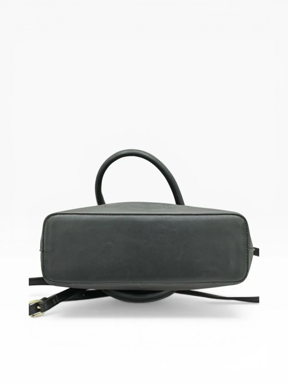 BCBG Black Dome Satchel with Detachable Crossbody Strap